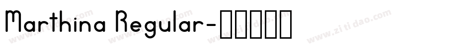 Marthina Regular字体转换